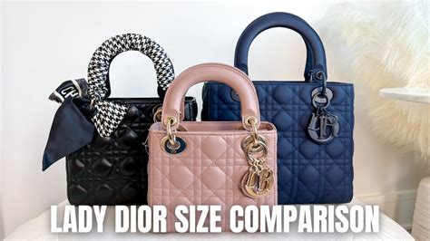 lady dior large heavy|lady dior small size.